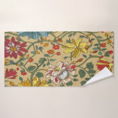 Textuur van bloemen badhanddoek (Badhanddoek)