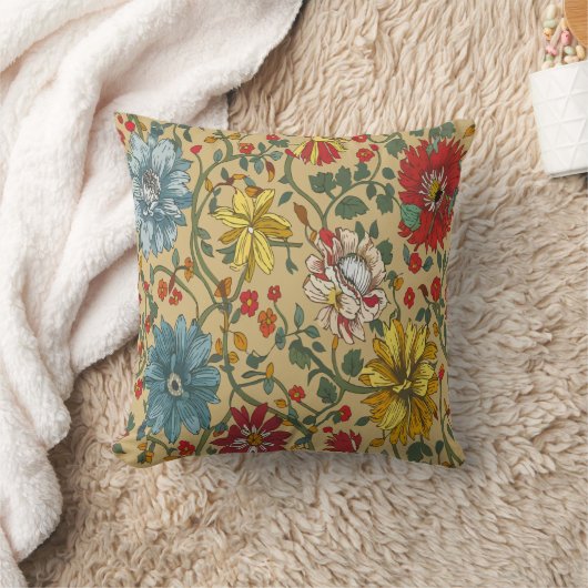 Textuur van bloemen kussen (Deken)