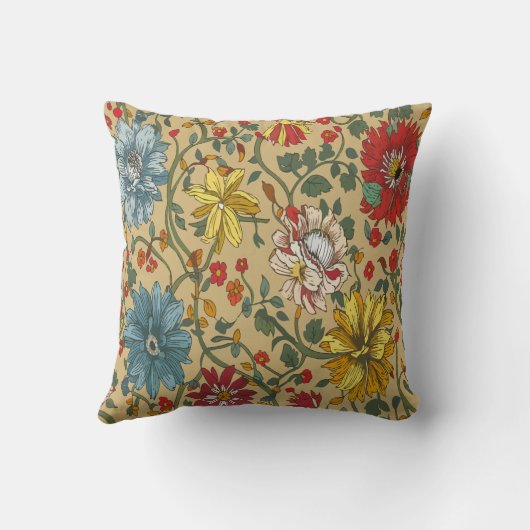 Textuur van bloemen kussen (Achterkant)