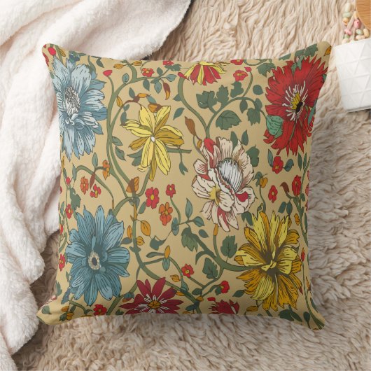 Textuur van bloemen kussen (Deken)