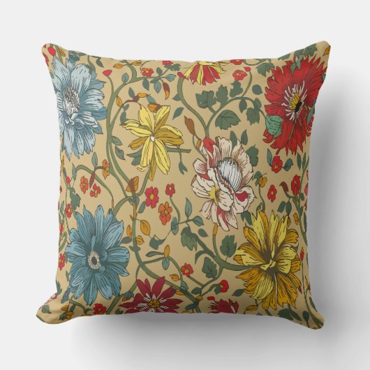 Textuur van bloemen kussen (Voorkant)