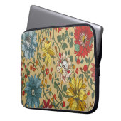 Textuur van bloemen laptop sleeve (Voorkant Links)