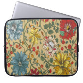 Textuur van bloemen laptop sleeve (Voorkant)