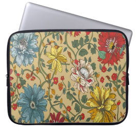Textuur van bloemen laptop sleeve