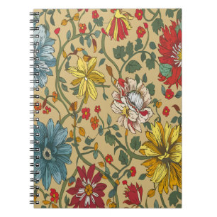 Textuur van bloemen notitieboek