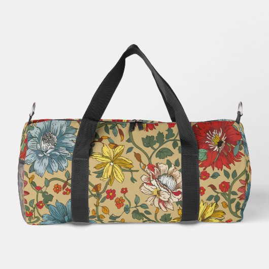 Textuur van bloemen plunjezak (Achterkant)