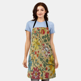 Textuur van bloemen schort