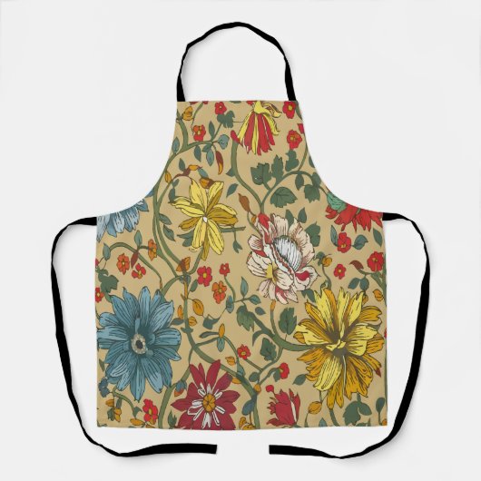 Textuur van bloemen schort (Voorkant)