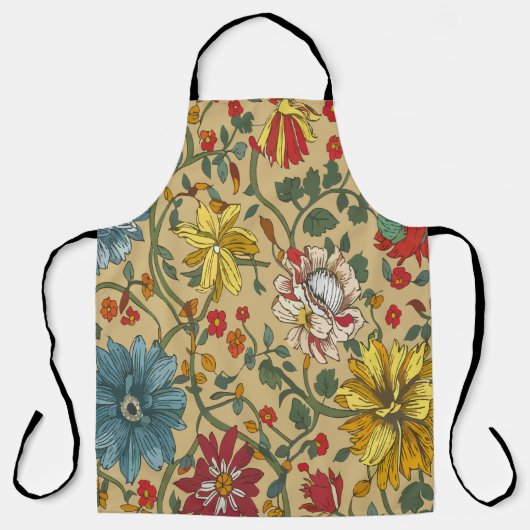 Textuur van bloemen schort (Voorkant)