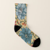Textuur van bloemen sokken (Rechts - buiten)