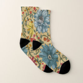 Textuur van bloemen sokken