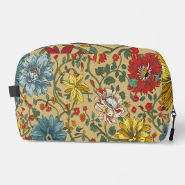 Textuur van bloemen toilettasje