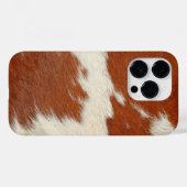 textuur van bruin en wit koeienhuid Case-Mate iPhone case (Achterkant (horizontaal))