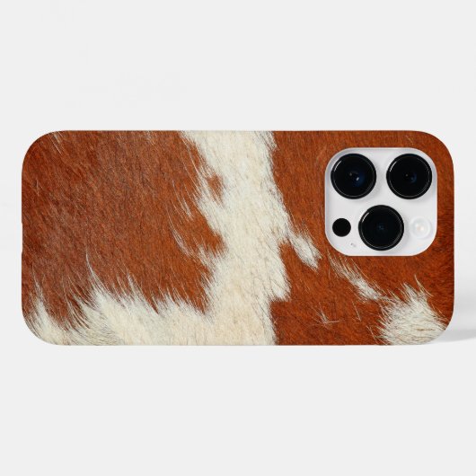 textuur van bruin en wit koeienhuid Case-Mate iPhone case (Achterkant (horizontaal))