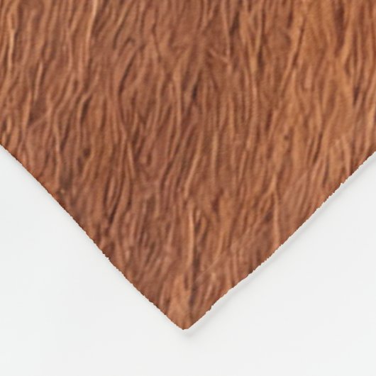 textuur van bruin en wit koeienhuid fleece deken (Hoek)