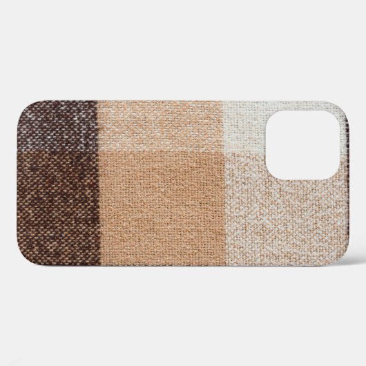 textuur van bruin gevlekte wolvlies. tartan Case-Mate iPhone case (Achterkant (horizontaal))