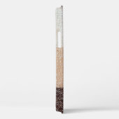 textuur van bruin gevlekte wolvlies. tartan Case-Mate iPhone case (Achterkant / Rechts)