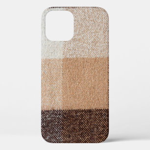 textuur van bruin gevlekte wolvlies. tartan Case-Mate iPhone case