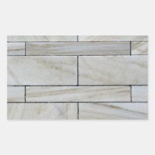 Textuur van de gestapelde Tegel van de steenmuur Rechthoekige Sticker