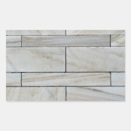 Textuur van de gestapelde Tegel van de steenmuur Rechthoekige Sticker (Voorkant)