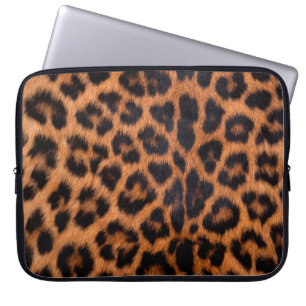 textuur van de luipachtige huid : Nauwe luipaard Laptop Sleeve