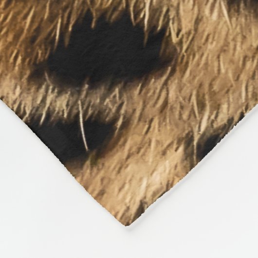 textuur van de luiphuid fleece deken (Hoek)