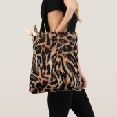 textuur van de luiphuid tote bag (Dichtbij)