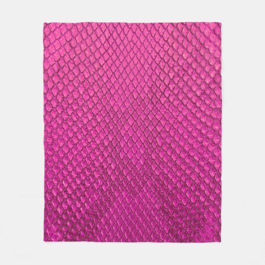 textuur van de roze pythonslang fleece deken (Voorkant)