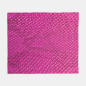 textuur van de roze pythonslang fleece deken (Voorkant (Horizontaal))