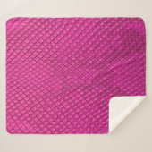 textuur van de roze pythonslang sherpa deken (Voorkant (horizontaal))