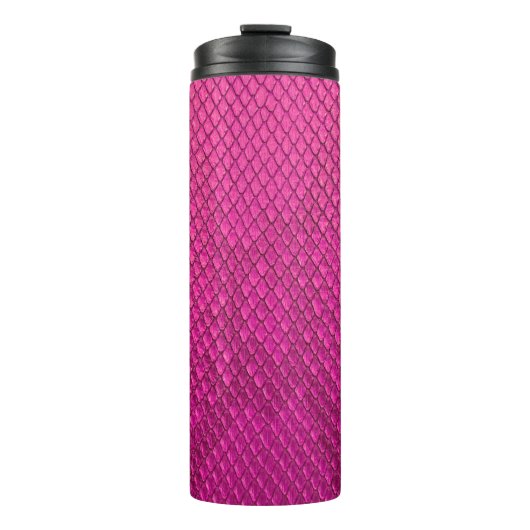 textuur van de roze pythonslang thermosbeker (Voorkant)