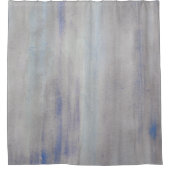Textuur van de waterverf in grijs en blauw douchegordijn (Voorkant)