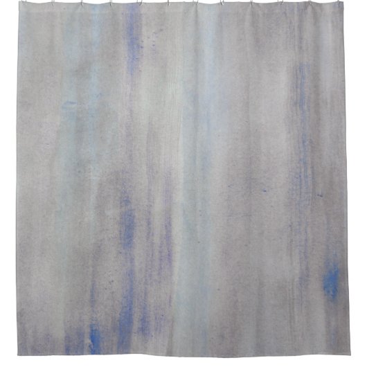 Textuur van de waterverf in grijs en blauw douchegordijn (Voorkant)