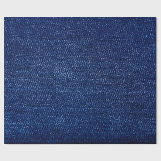 Textuur van Denim jeans fabric-achtergrond Cadeaupapier (Vlak)