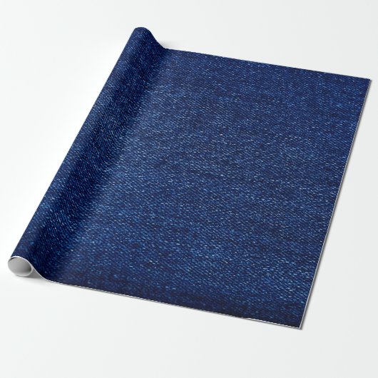 Textuur van Denim jeans fabric-achtergrond Cadeaupapier (Uitgerold)