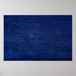 Textuur van Denim jeans fabric-achtergrond Poster