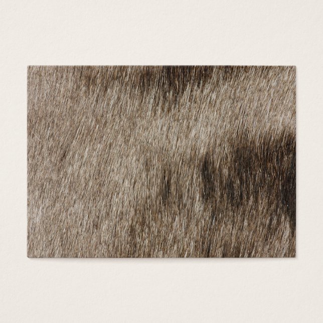 textuur van dierenbont visitekaartjes (Voorkant)