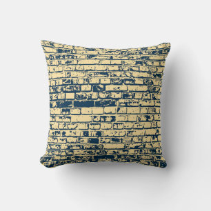 Textuur van een bakstenen muur. Elegant ontwerp vo Kussen