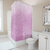 Textuur van een druppel regen op een natte glaspla douchegordijn (In situ)