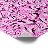 Textuur van een druppel regen op een natte glaspla poster (Hoek)