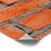 Textuur van een oude steenmuur, afgesloten, archit poster (Hoek)