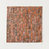 Textuur van een oude steenmuur, afgesloten, archit wandkleed (Voorkant (horizontaal))