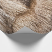 textuur van elegant bont cadeaupapier (Hoek)
