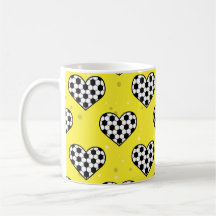 Textuur van football/Voetbal in hartvorm