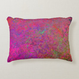 textuur van Fuschia en turquoise Accent Kussen