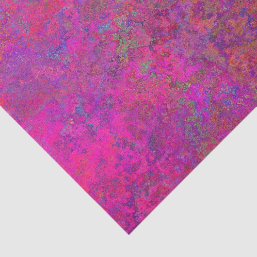 textuur van Fuschia en turquoise Tissuepapier (Detail)