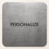 Textuur van geborsteld metaal kartonnen onderzetters (Voorkant)