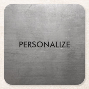 Textuur van geborsteld metaal kartonnen onderzetters