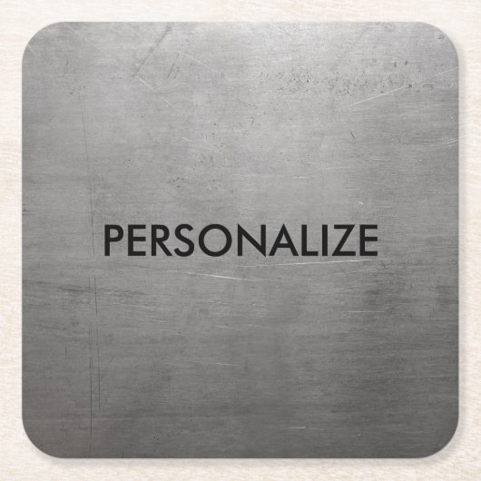 Textuur van geborsteld metaal kartonnen onderzetters (Voorkant)