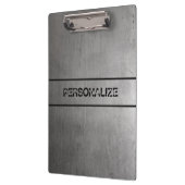 Textuur van geborsteld metaal klembord (Links)